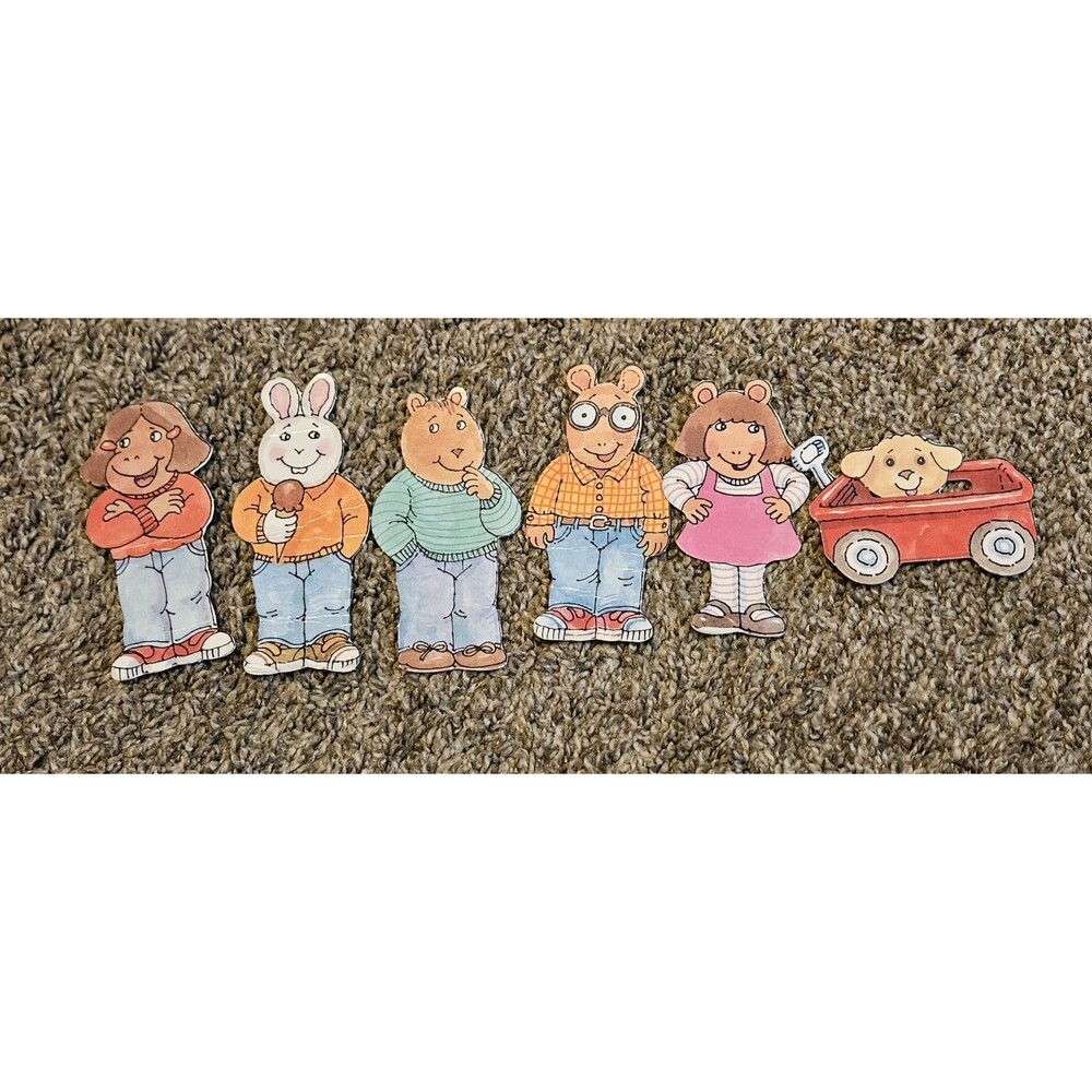 Arthur Paper Dolls set of sturdy punch-out figures From Arthur's Neighborhood